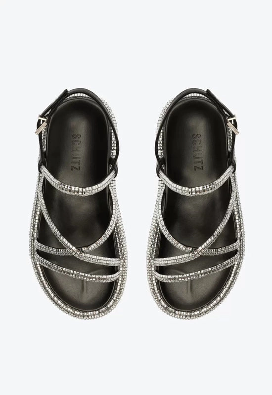 Sandália Papete Callie Preta Schutz