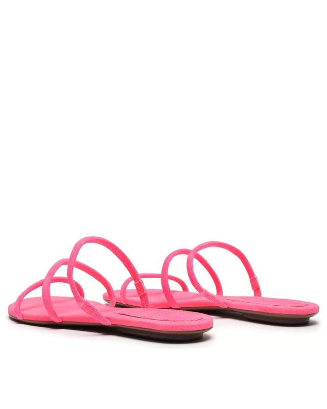 Sandália Rasteira Arc Neon Pink Schutz