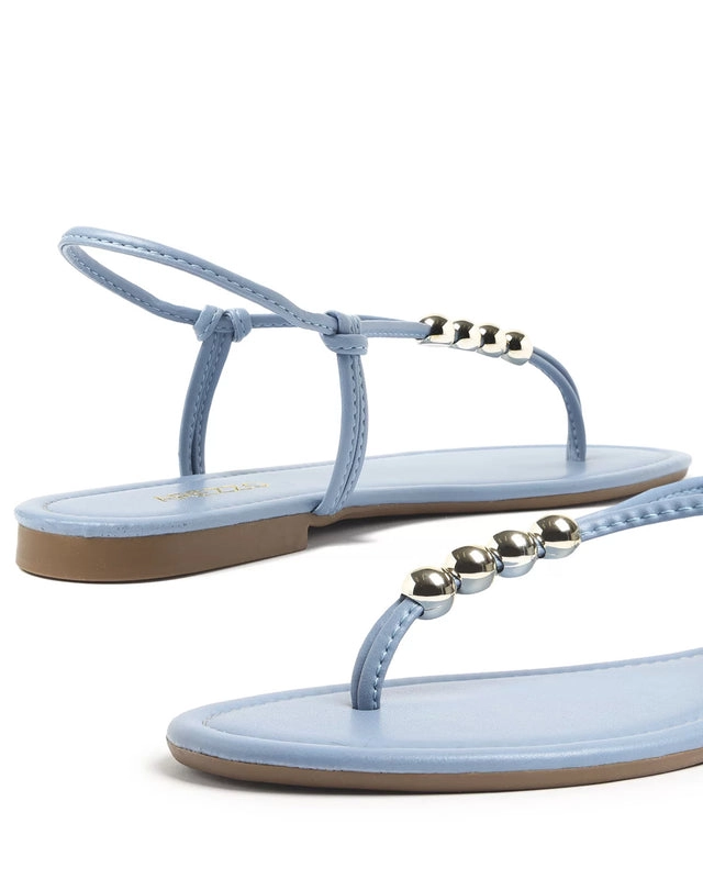 Sandália Rasteira Azul Slim Maui Blue