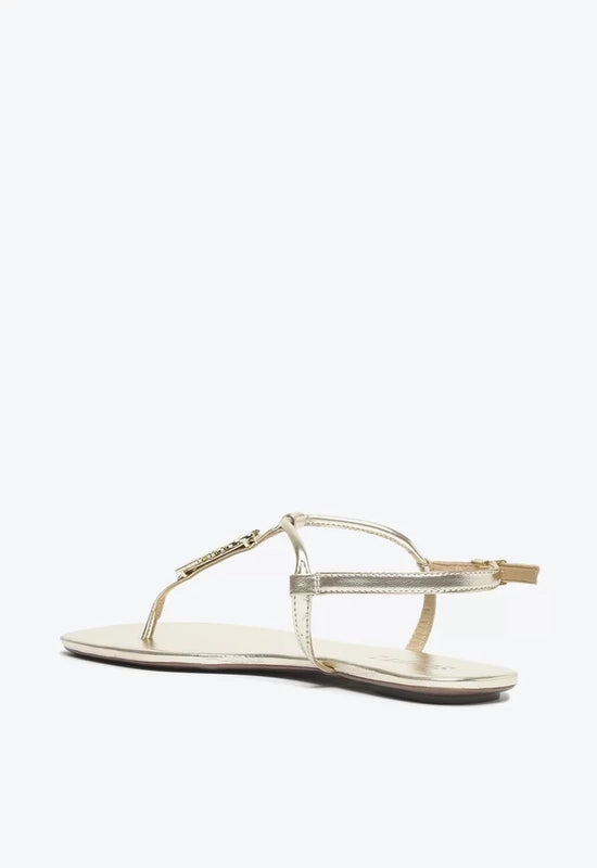 Sandália Rasteira Logo Schutz