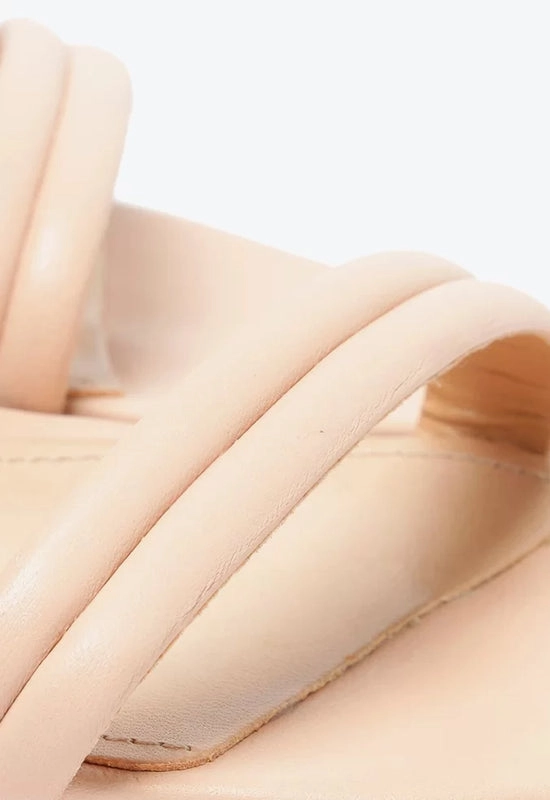 Sandália Salto Bloco Carmen Tiras Bege Schutz