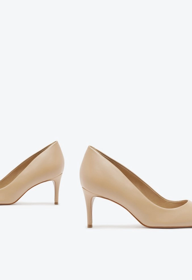 SAPATO SCARPIN LENA LOW COURO
