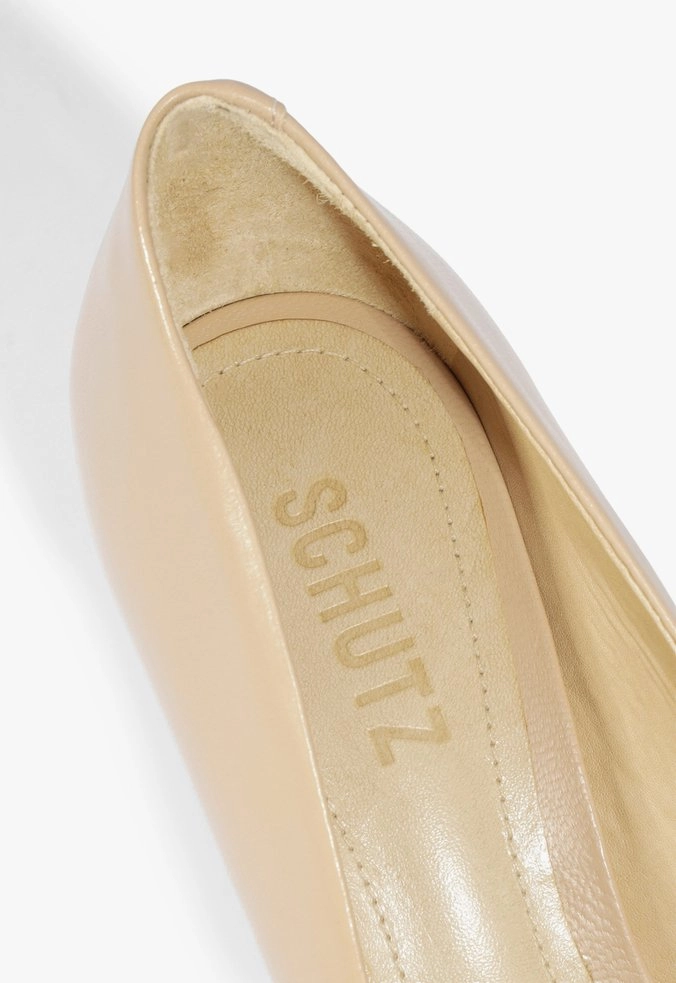 SAPATO SCARPIN LENA LOW COURO