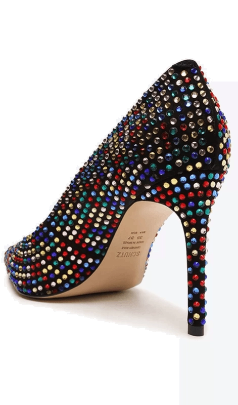 Scarpin Couro Brilho Multicolorido Schutz