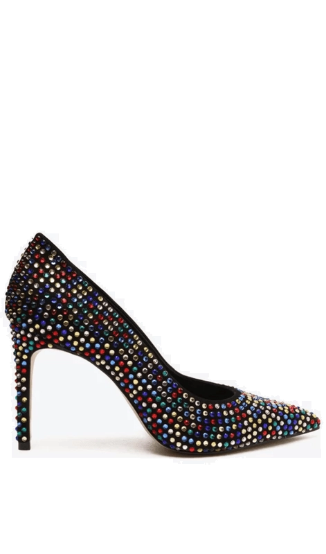 Scarpin Couro Brilho Multicolorido Schutz