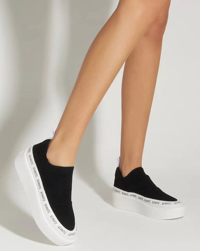 Sneaker Logomania Minimal Knit Black