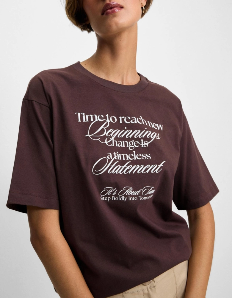 T-shirt About Time Shoulder