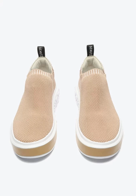 Tênis It Bold Knit Nude Schutz