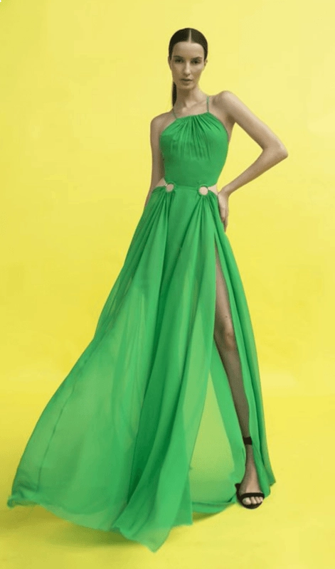 Vestido Argola Fendas Skazi