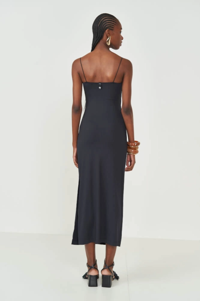 VESTIDO CANELADO COLCCI