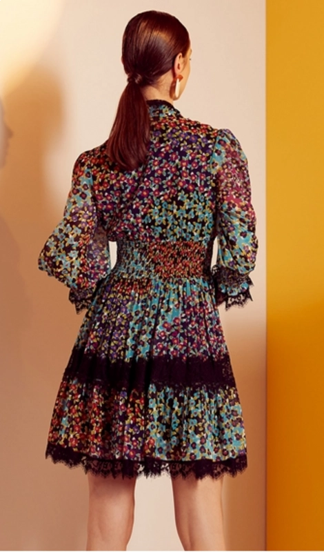 Vestido Curto Chiffon Liberty