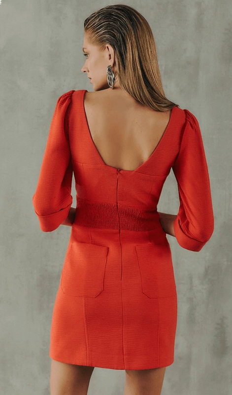 Vestido Curto Decote Coração Skazi