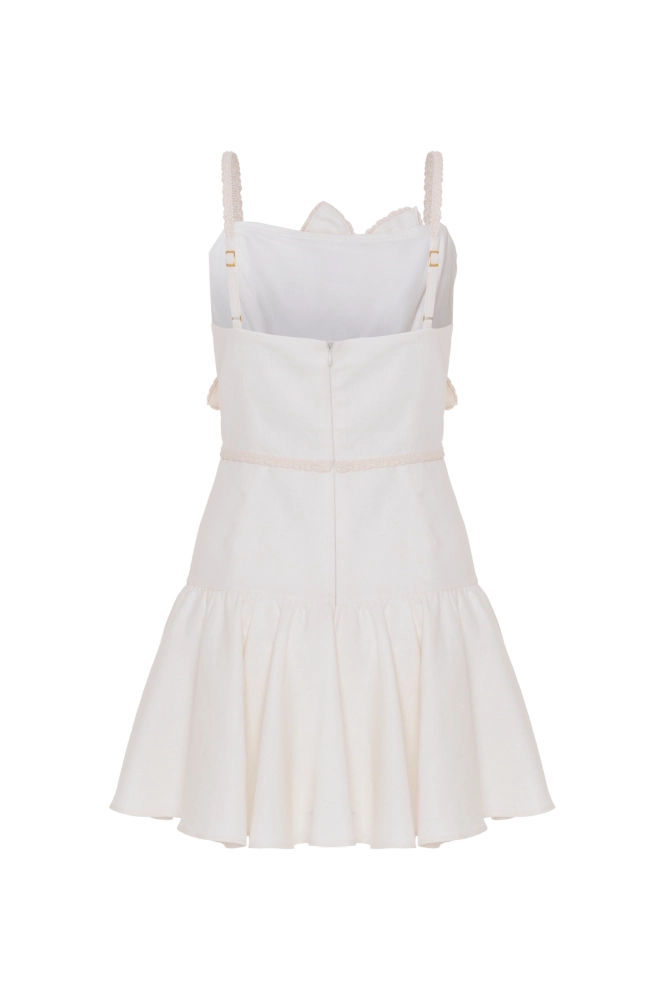 VESTIDO CURTO LINHO TROPIC