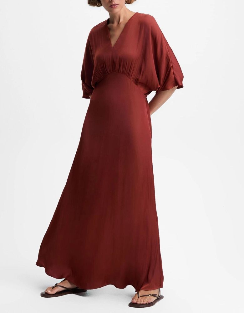 Vestido Evasê Acetinado