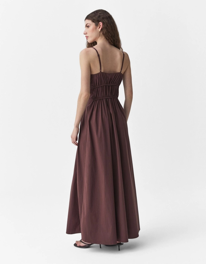 Vestido Evasê Franzidos