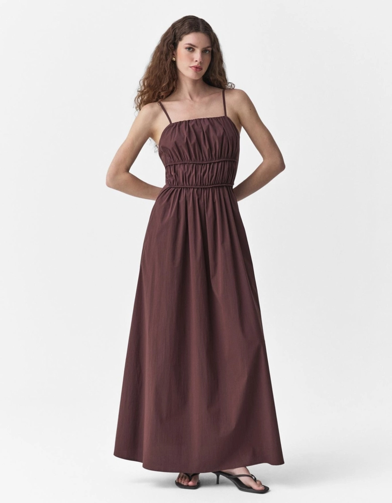Vestido Evasê Franzidos