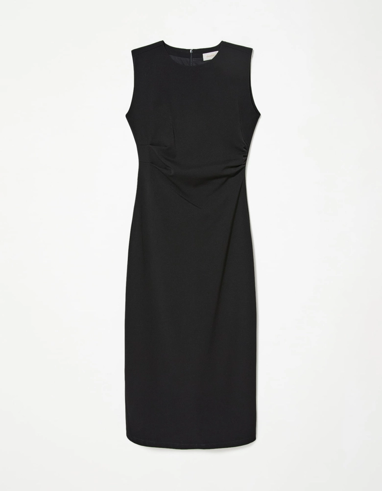 Vestido Fem Mc Midi Alfaiataria Shoulder