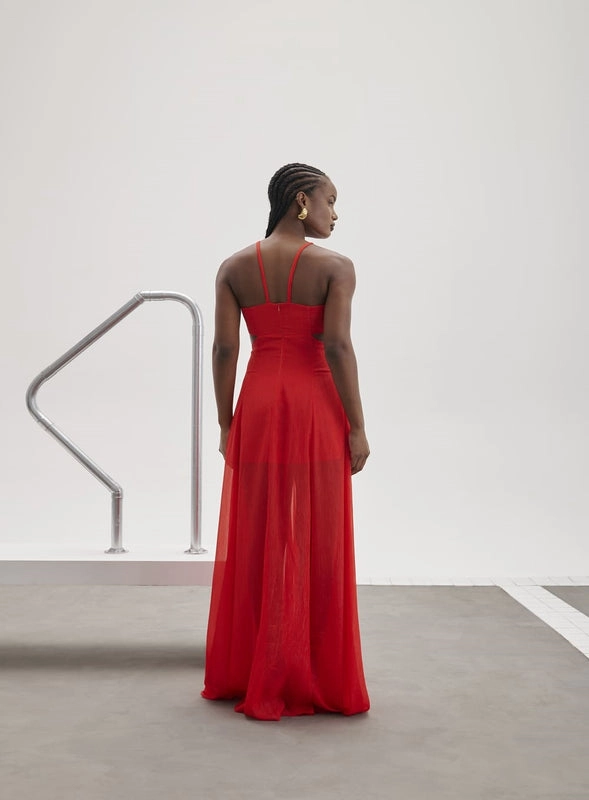 Vestido Fenda Bojo Skazi