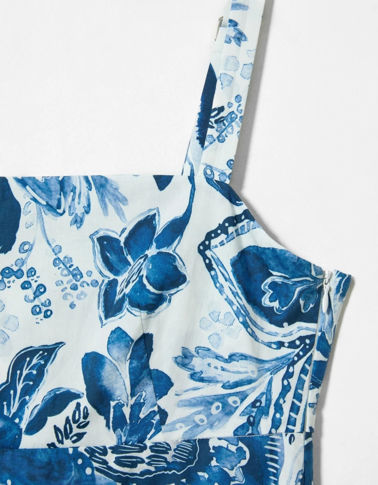 Vestido Floral Indigo