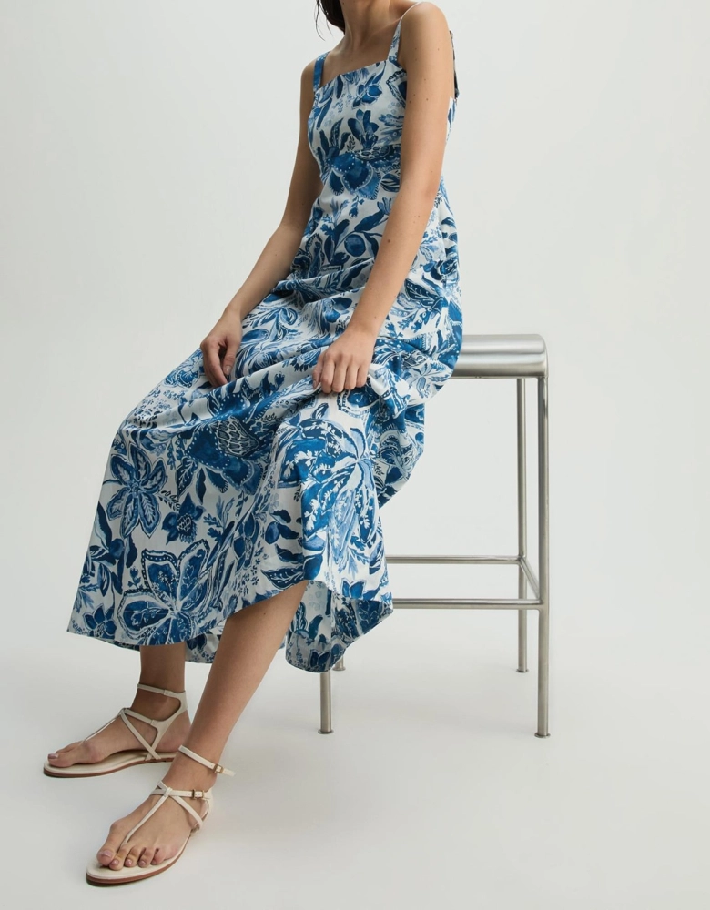 Vestido Floral Indigo