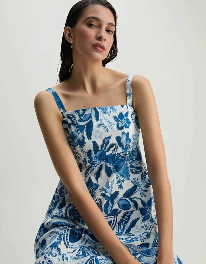 Vestido Floral Indigo