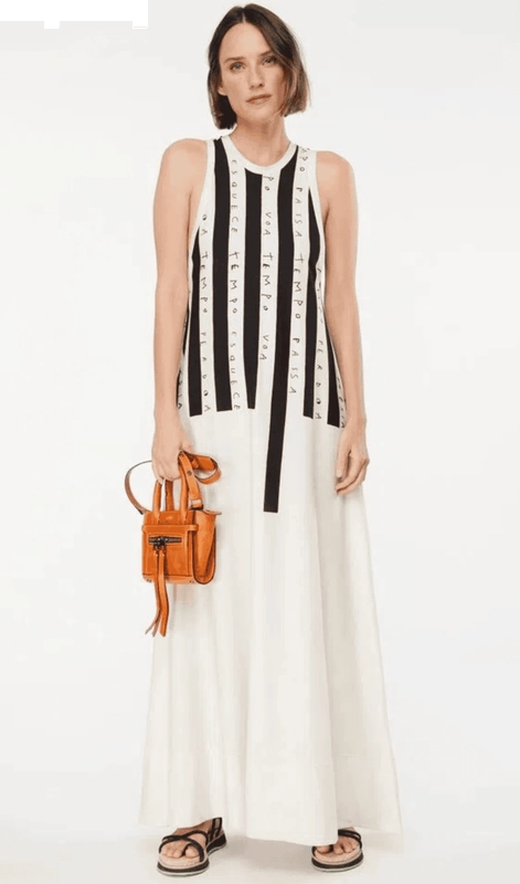 Vestido Listra Poema Animale