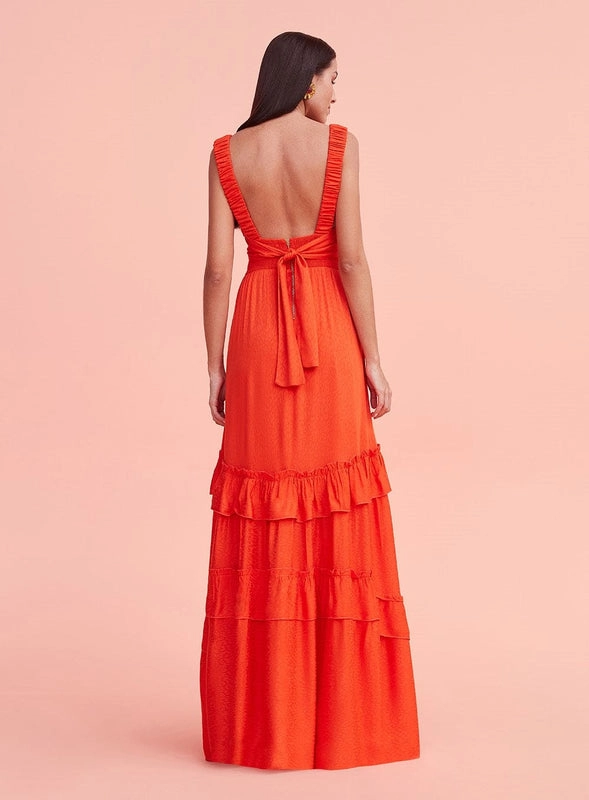 Vestido Longo Amarração Posterior