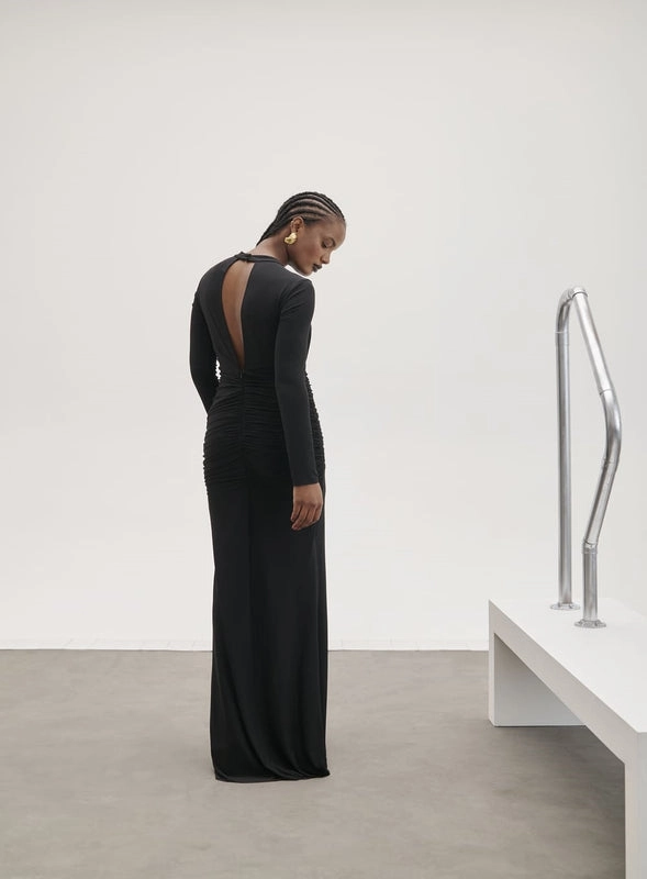 Vestido Longo Maxi Fenda Skazi