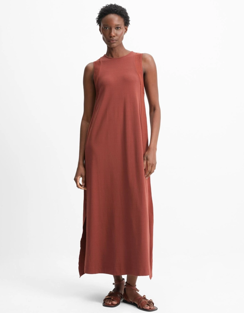 Vestido Malha Retilinea Lateral