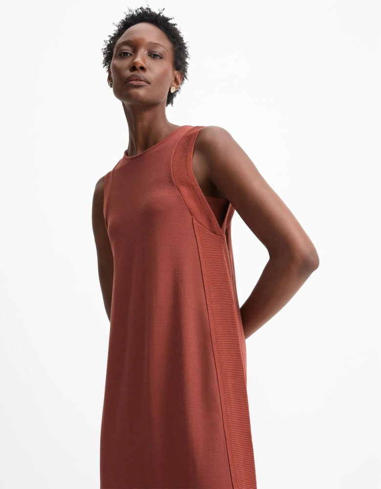 Vestido Malha Retilinea Lateral