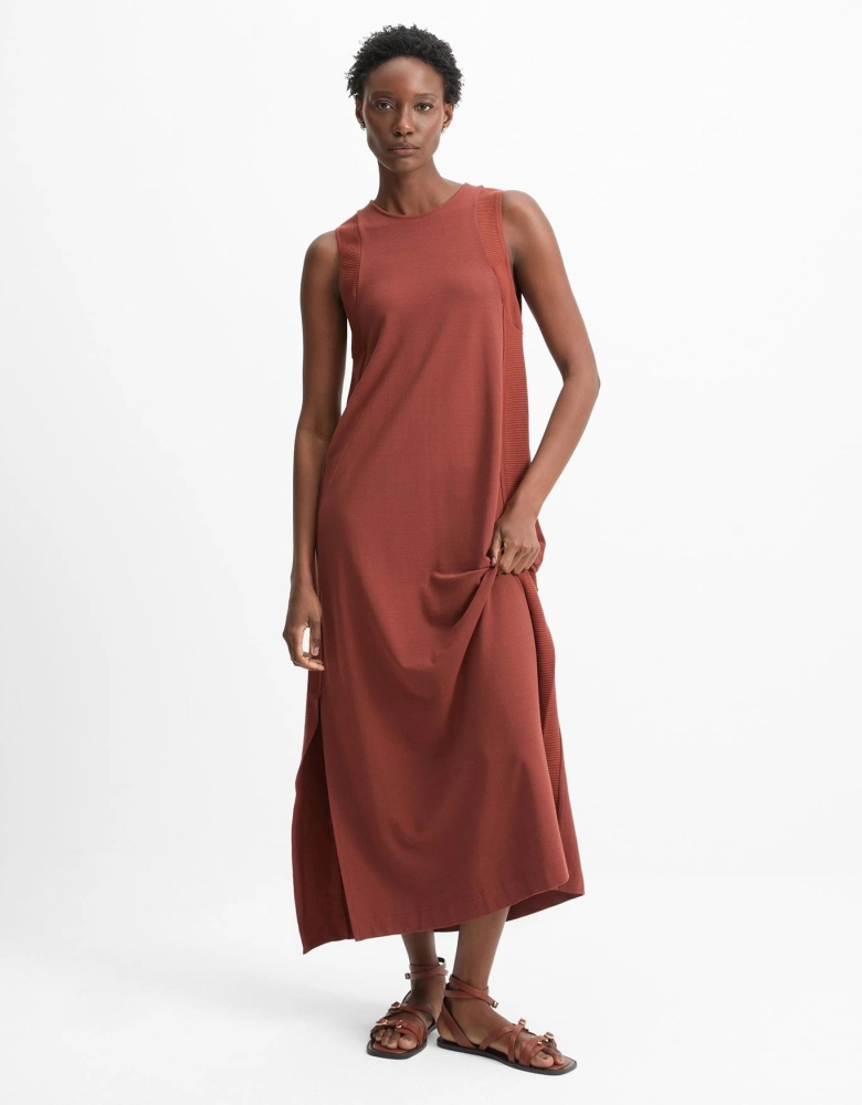 Vestido Malha Retilinea Lateral