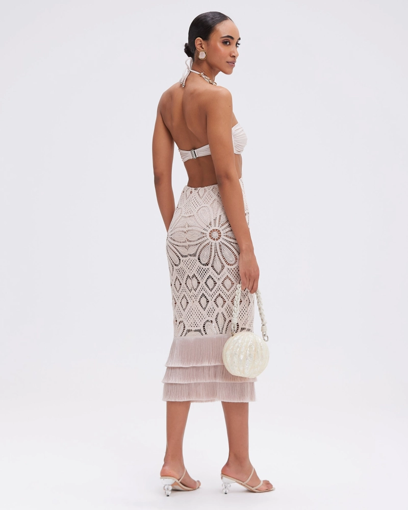 VESTIDO MIDI CROCHET FLOWER