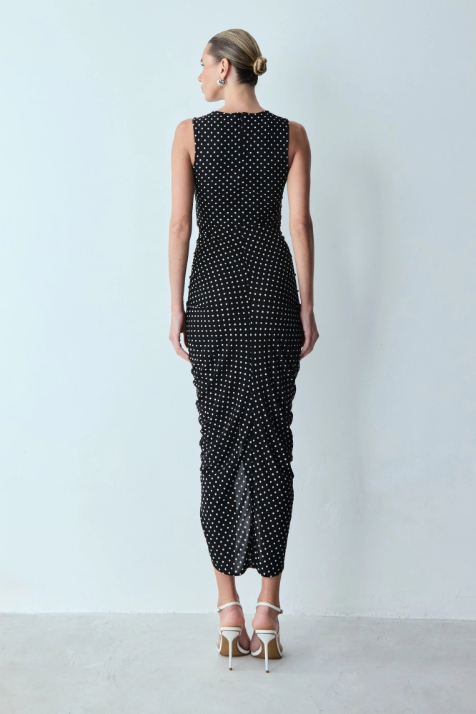 VESTIDO MIDI FRANZIDO CENTRAL POÁ
