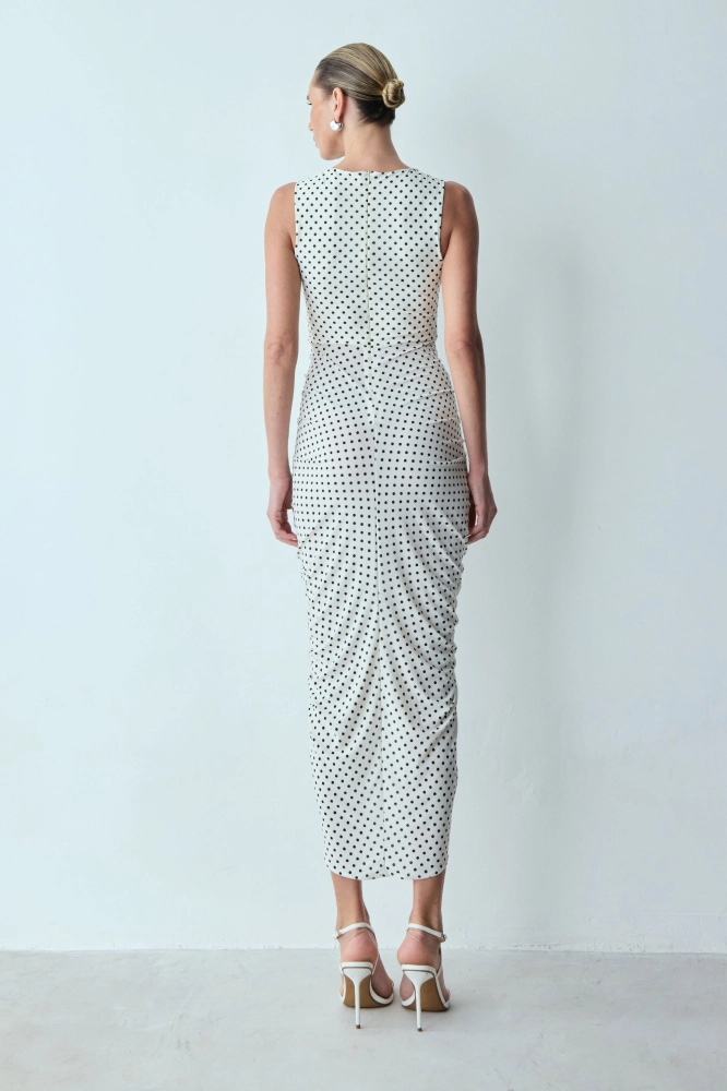 VESTIDO MIDI FRANZIDO CENTRAL POÁ