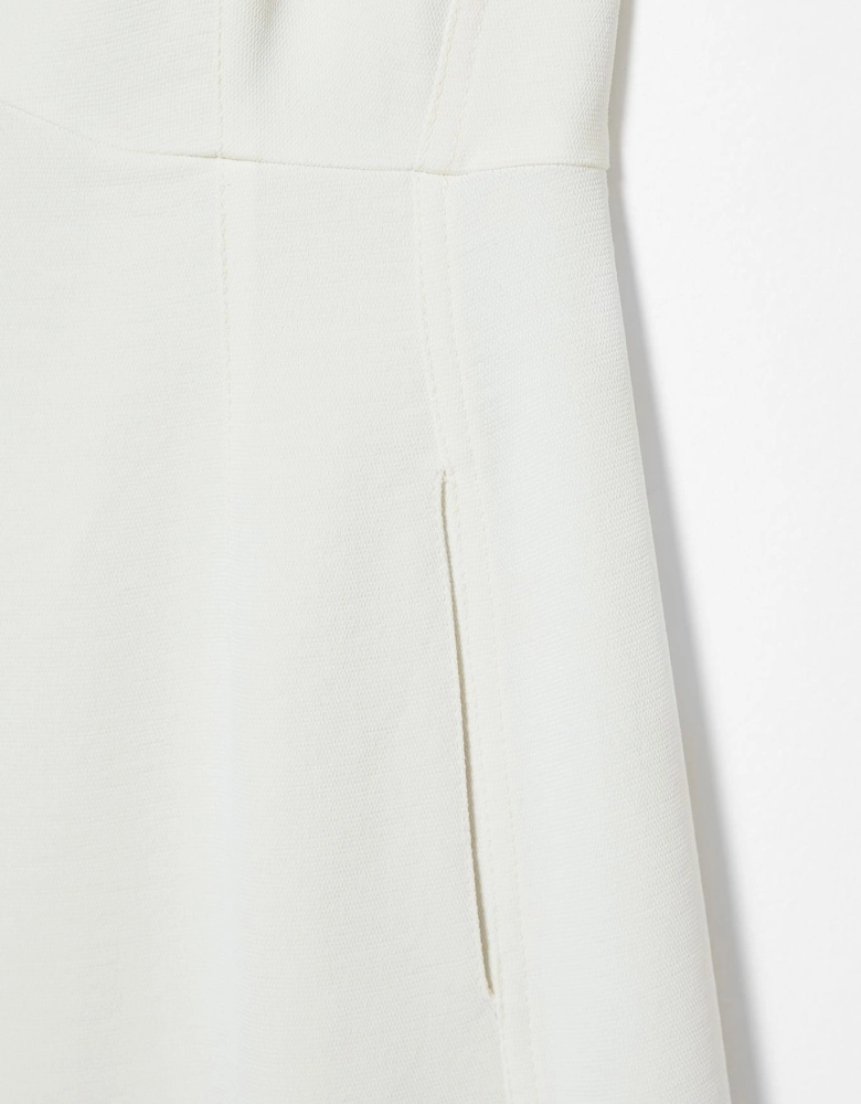 Vestido Midi Pespontado