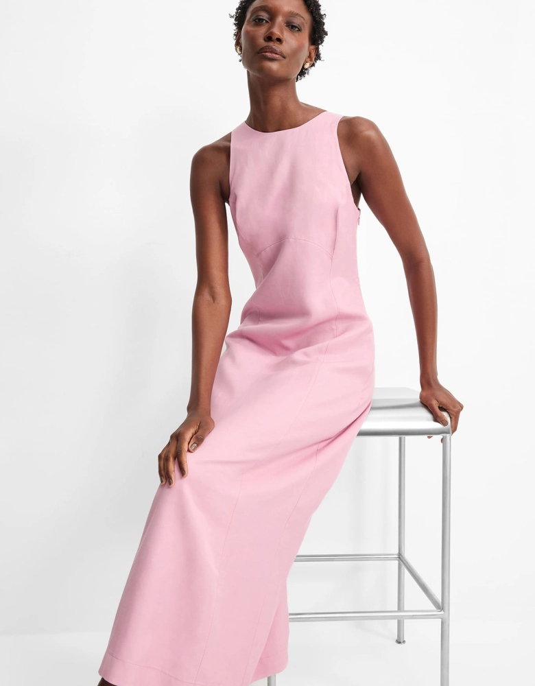 Vestido midi recortes