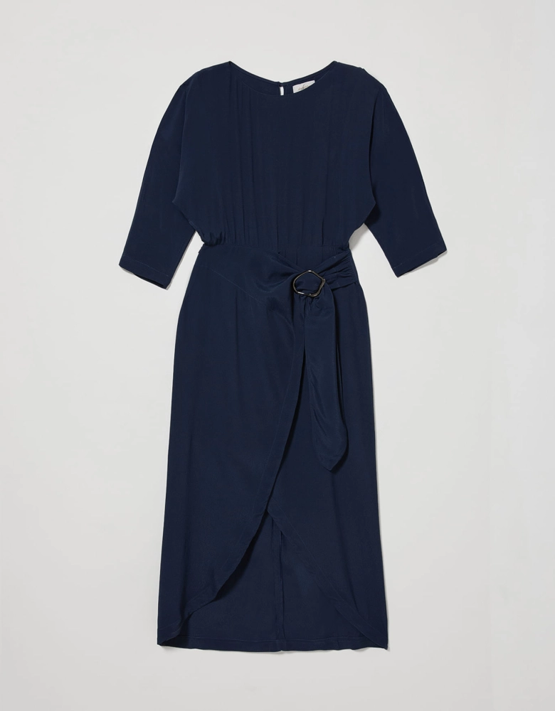 Vestido midi transpasse