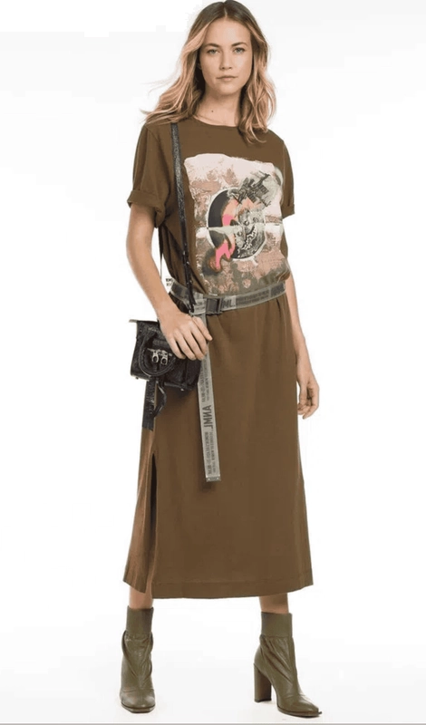 Vestido t-shirt de Malha