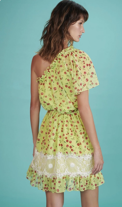 Vestido Um Ombro Só Cherry Skazi