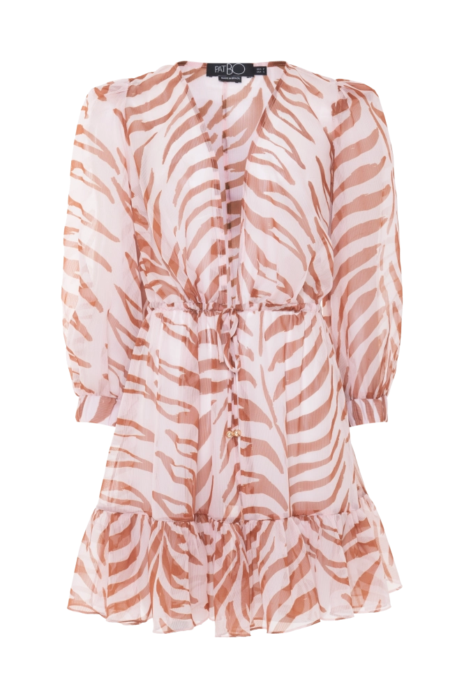 SAIDA DE PRAIA CURTA GRAPHIC LEAVES PATBO