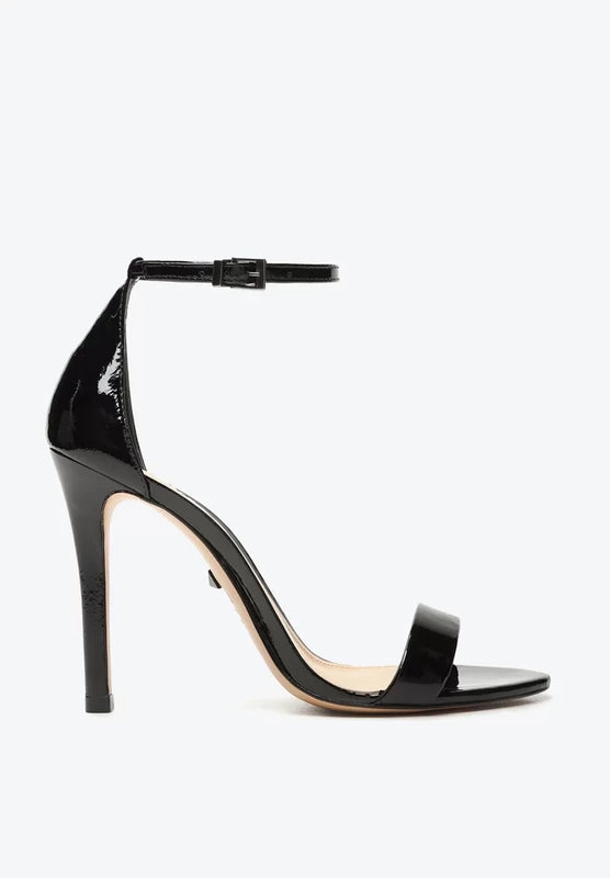 Sandália Gisele Salto Alto Verniz Preta Schutz