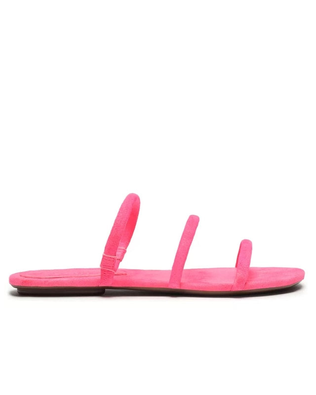 Sandália Rasteira Arc Neon Pink Schutz