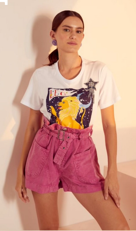 Shorts Jeans Clochard Sarja com Cinto