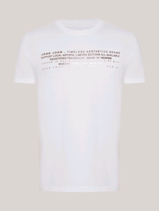 T-SHIRT JOHN JOHN SL MAKE MEMORIES WHT