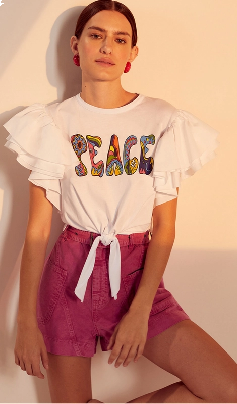 T-shirt Mangas Borboletas