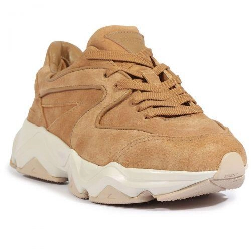 Tênis Urbano Recortes Schutz Couro Marrom