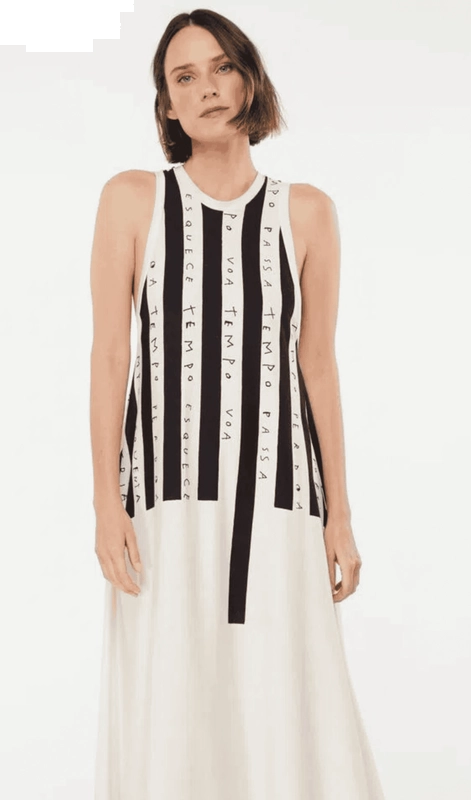Vestido Listra Poema Animale