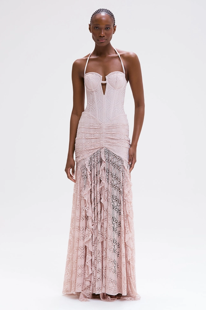 Vestido Longo Seashell Lycra Patbo
