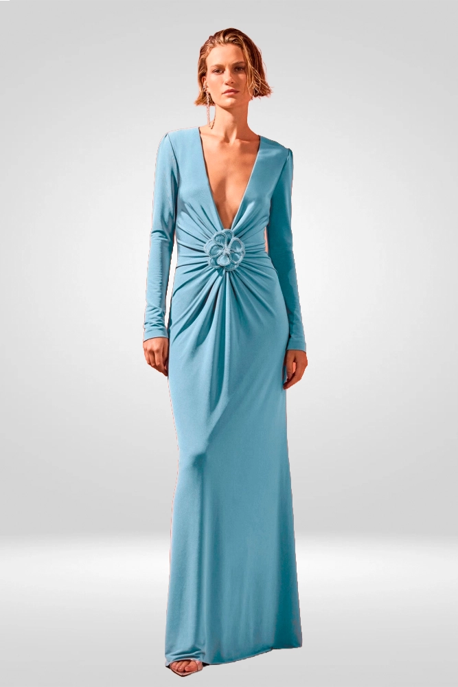 VESTIDO LONGO SUNKISSED JERSEY