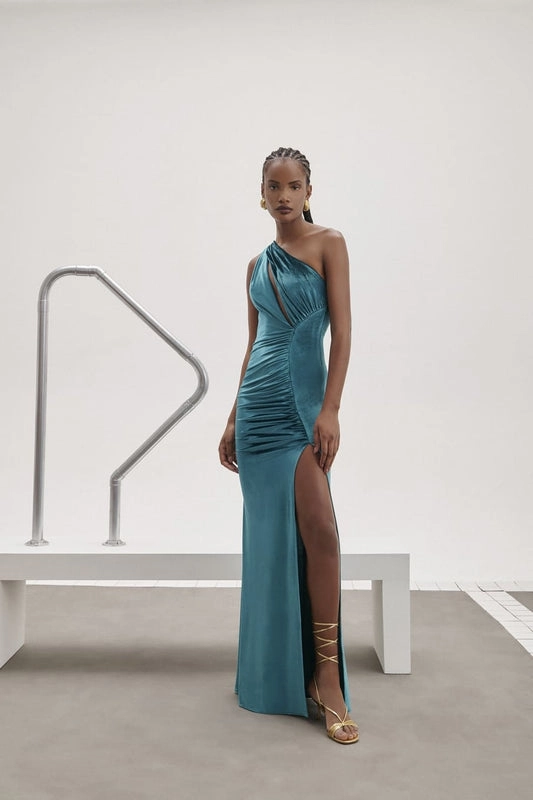 Vestido Longo Veludo Skazi